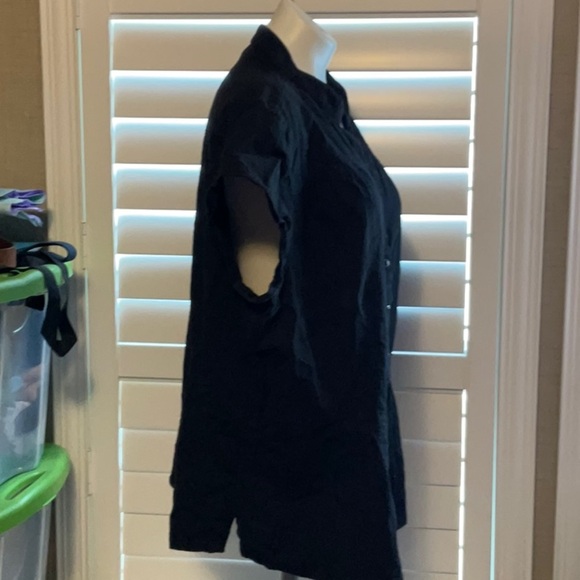 Faded Glory Black Button Down Shirt - Picture 3 of 9